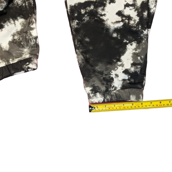 NWOT Zella Nordstrom's Black Tie Dye Cotton Blend Fleece Sweatpants Size XXL - Picture 6 of 9